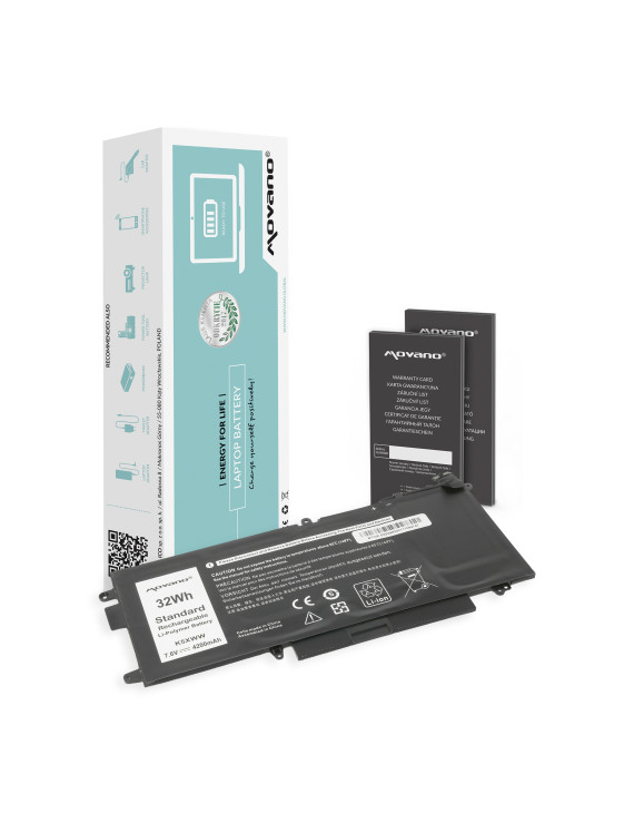 Bateria Movano 725KY do Dell Latitude 4200 mAh 7,6 V Li‑Ion