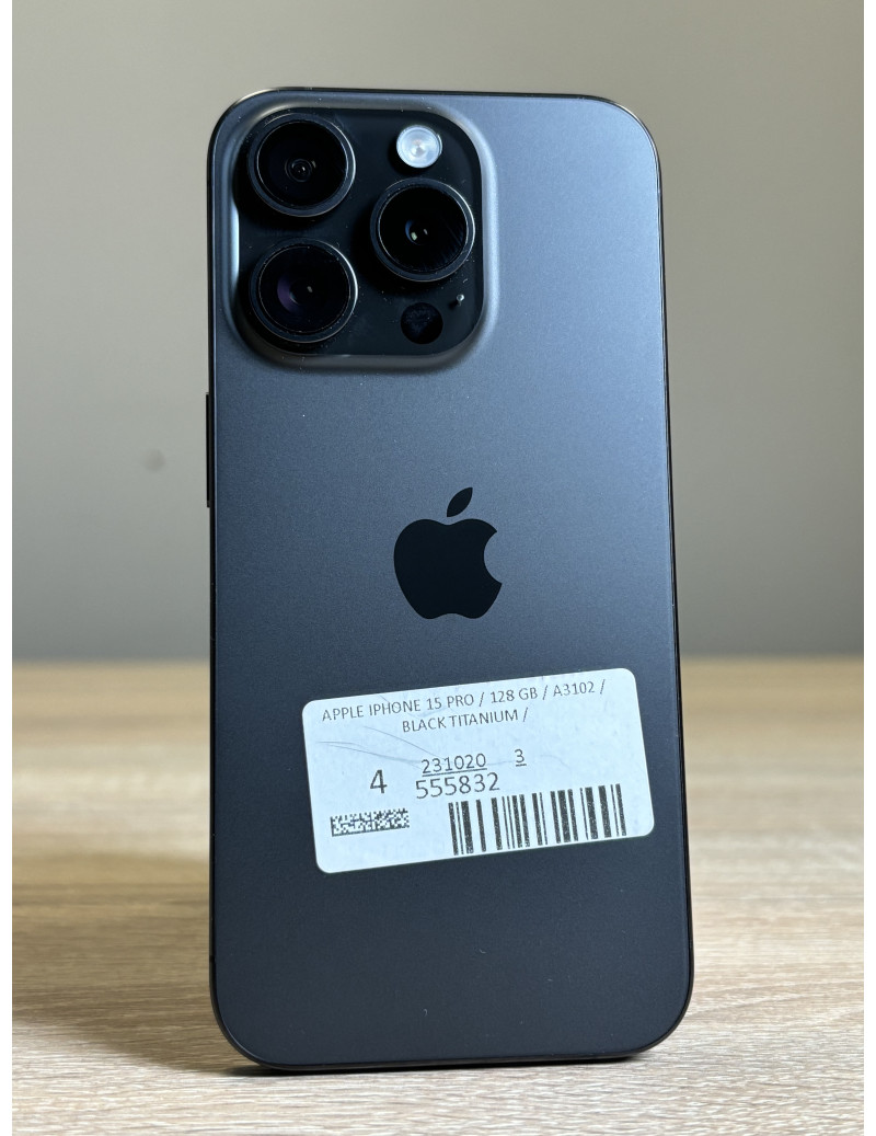 【美品】iPhone15 ProBlack Titanium 128G iPhone 15 Pro 128GB - ブラックチタニウム（SIMフリー）[整備済
