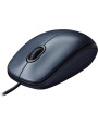 Mysz przewodowa Logitech M100 3 przyciski 1000 DPI Czarna