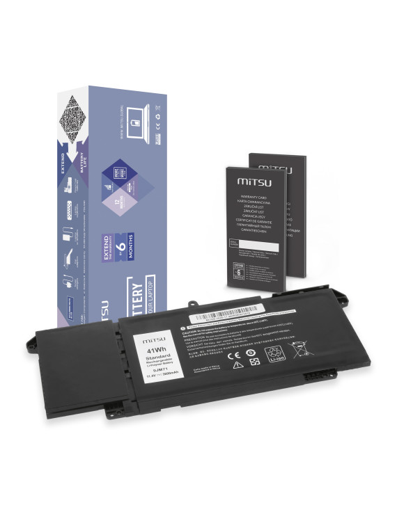 Bateria Mitsu do Dell Latitude 5320, 7320, 7520 - 11.4V