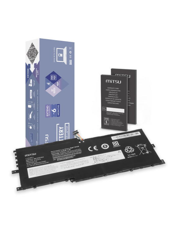 Bateria Mitsu do Lenovo ThinkPad X1 Yoga Gen 3, Yoga 2018