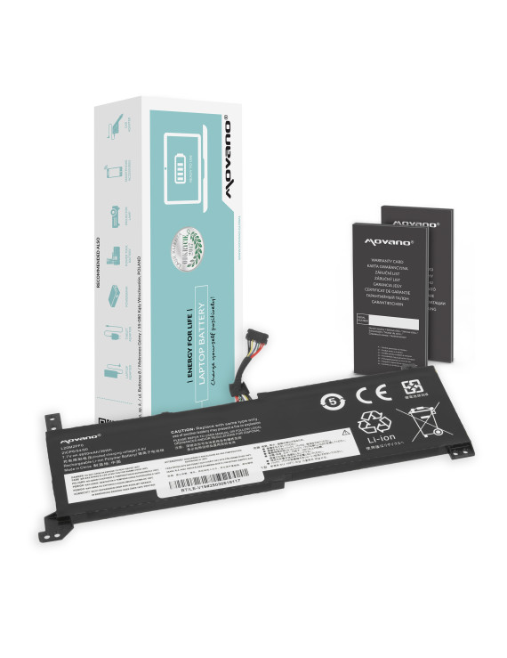 Bateria Movano do Lenovo V14 V15 V17, IdeaPad 3