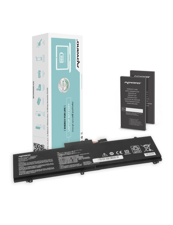 Bateria Movano do Asus ROG Zephyrus GA502D, TUF Dash F15 FX516PE