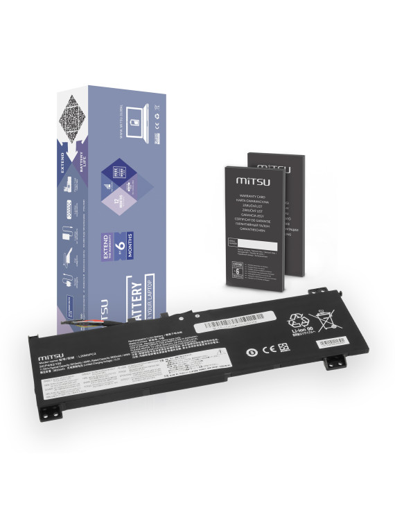 Bateria Mitsu do Lenovo IdeaPad Gaming 3 15ACH6, 15IHU6