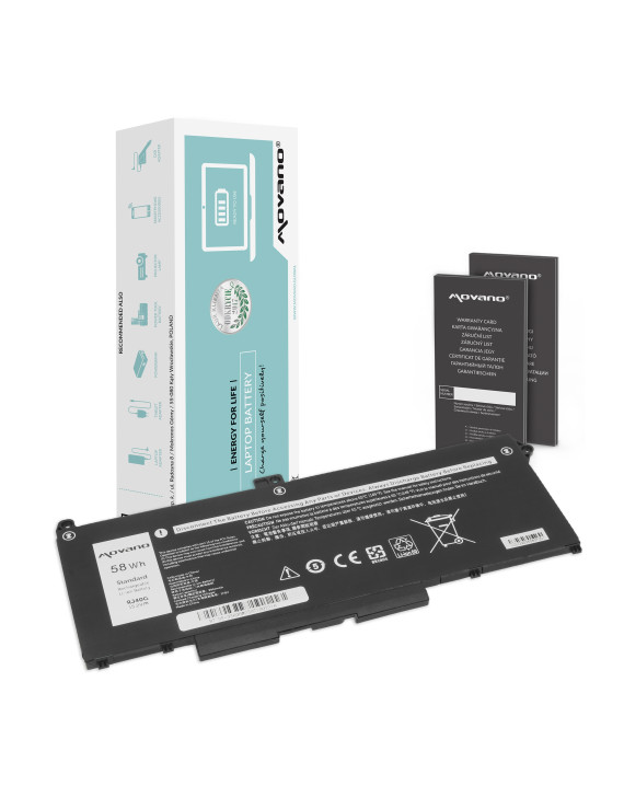 Bateria Movano do Dell Latitude 5420, 5520, Precision 3560 (3800mAh)