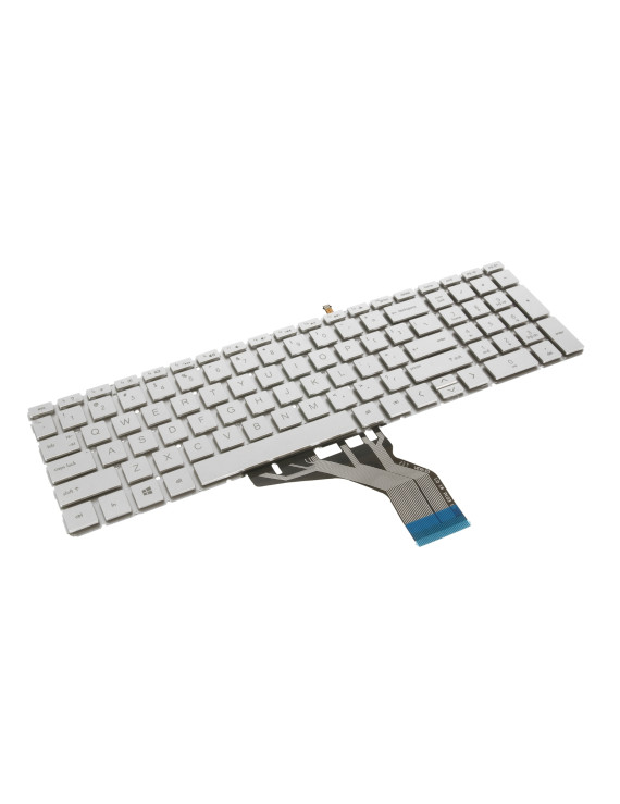 Klawiatura laptopa do HP 250 G7, 255 G7, 15-DA, 15-DB - srebrna (podświetlenie)