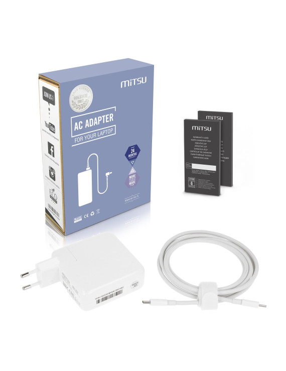 Zasilacz Mitsu 96W USB type C USB-C (white)