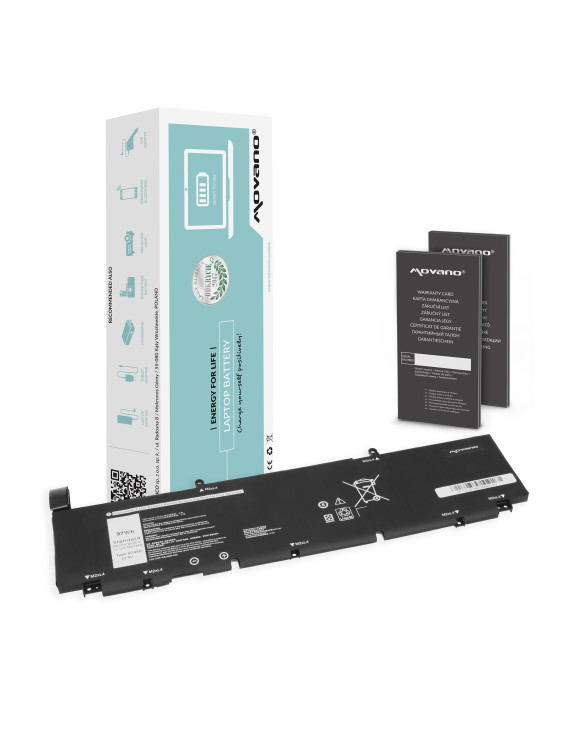 Bateria Movano do Dell Precision 16 5680, 17 17 5750, XPS 17 9710
