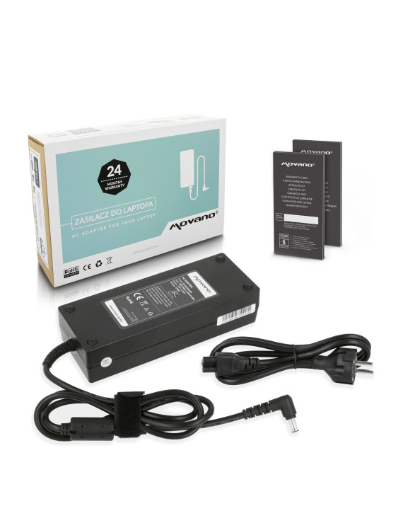 Zasilacz Movano 19v 6.32a (6.0x3.7 pin) 120W do Asus