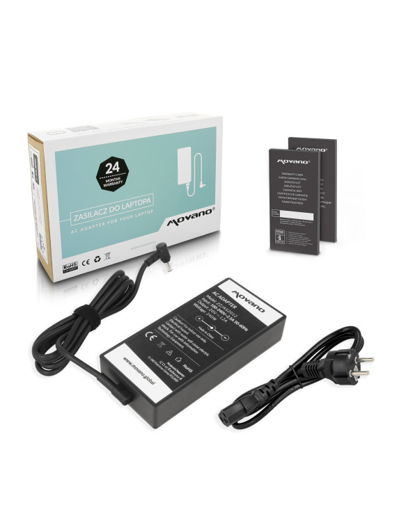 Zasilacz Movano 20v 12a (6.0x3.7 pin) 240W do Asus