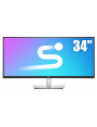 Bezramkowy Zakrzywiony Monitor Ultrawide 34” Dell S3422DW LED VA HDMI DP Hub USB 3440x1440 100HZ Klasa A