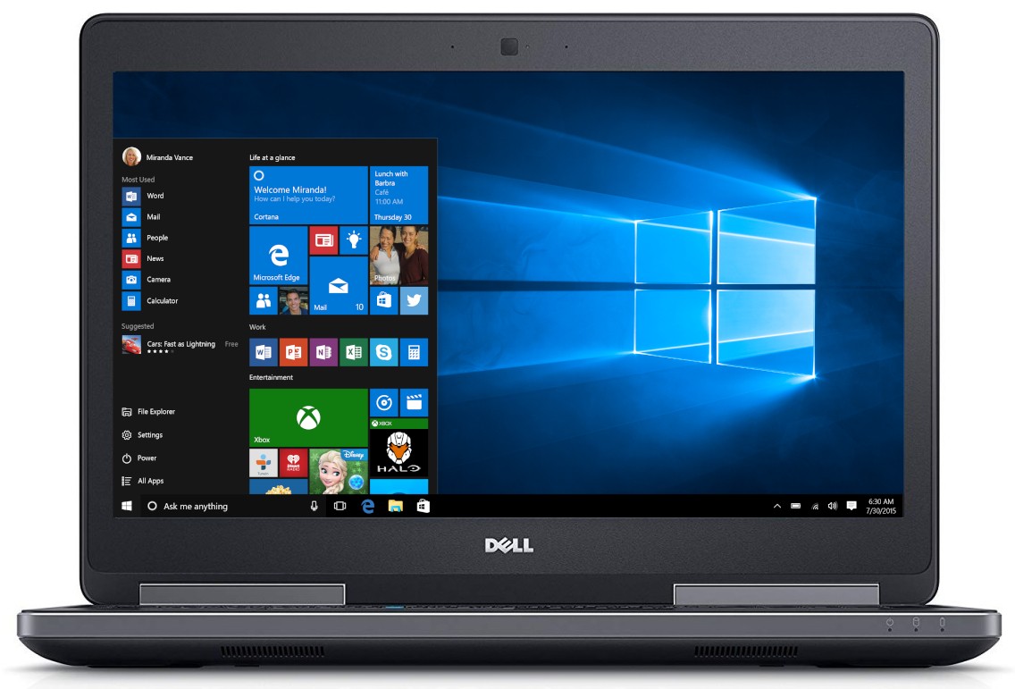 DELL Precision 7520 i7 16GB SSD 256G 超美品 Dell Precision 7520 Core i7 6820HQ (6-gen.) 2,7 GHz / 16 GB