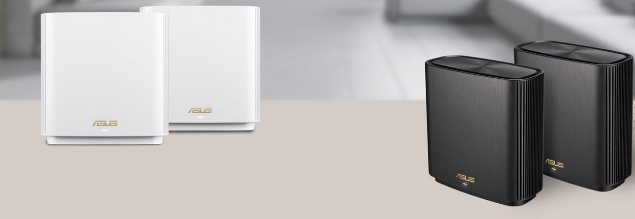 ASUS - ASUS ZenWiFi AX (XT8) (黒) 2 パック Router ASUS ZenWiFi AX (XT8) 2-pack Czarny (XT82PACKB